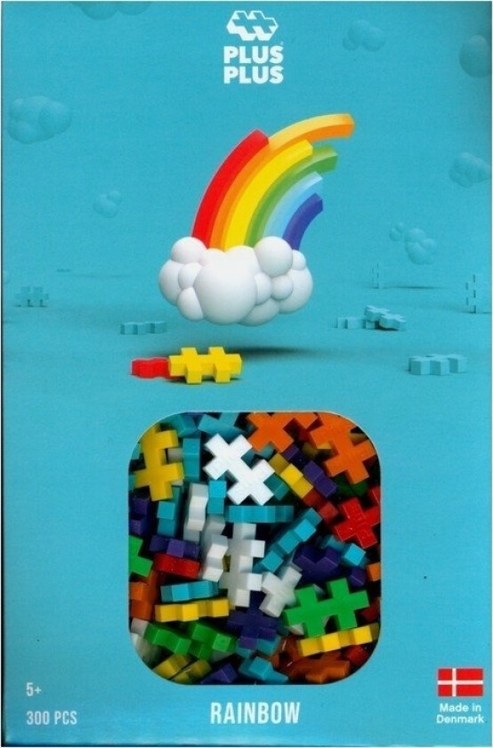Pluss Plus Rainbow Bricks I En Pakke - 300 Stk 3977