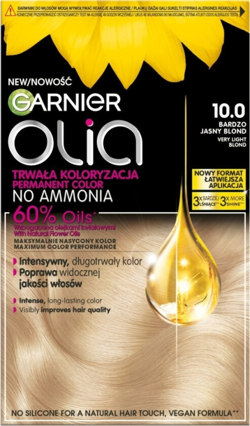 Alkotest Garnier_Olia Farba Do Wosów 10.0 Very Light Blond