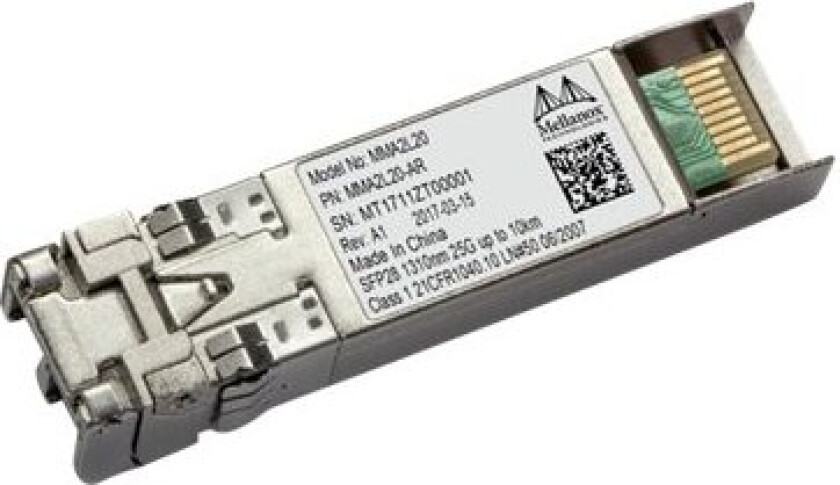 Mellanox Linkx Mma2l20-Ar - Sfp28-Transceivermodul - 25Gbe - 25Gbase-Lr - Lc - Opp Til 10 Km - 1310 Nm