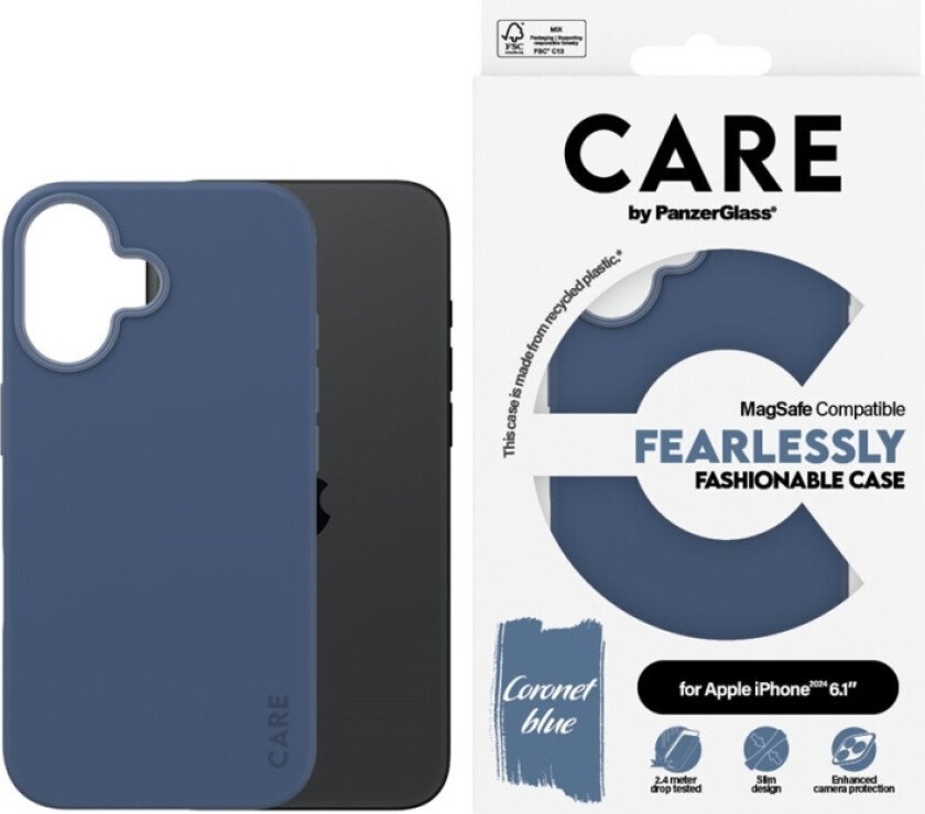 Panzerglass Care Case Fashion Blue Magsafe Iphone '24 6.1"