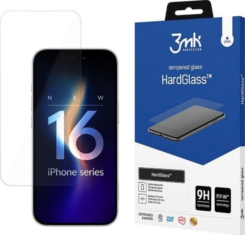 3Mk Apple Iphone 16 - 3Mk Hardglass