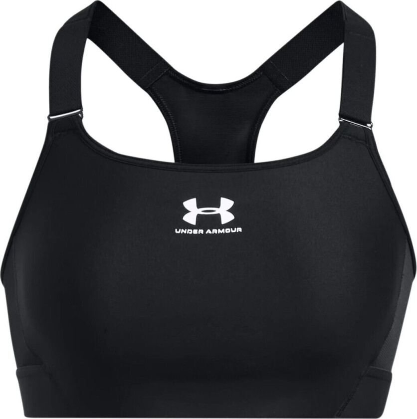 Under Armour HeatGear High, sports-BH, dame BLACK