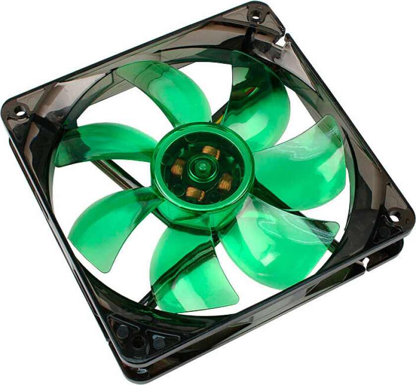 PC-vifte 120x120x25mm - 1200RPM (16dB) Grønn - Cooltek