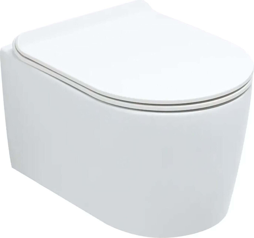 Small Bea Vegghengt Toalett Hvit Blank