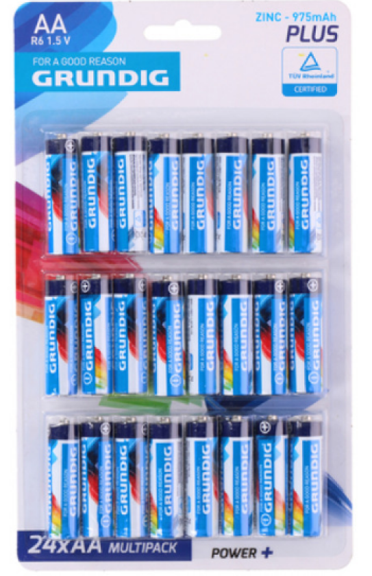Grundig AA batteri, 24 st