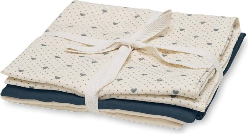 - Bora Muslin Cloth 3-pack Lots Of Love Sky