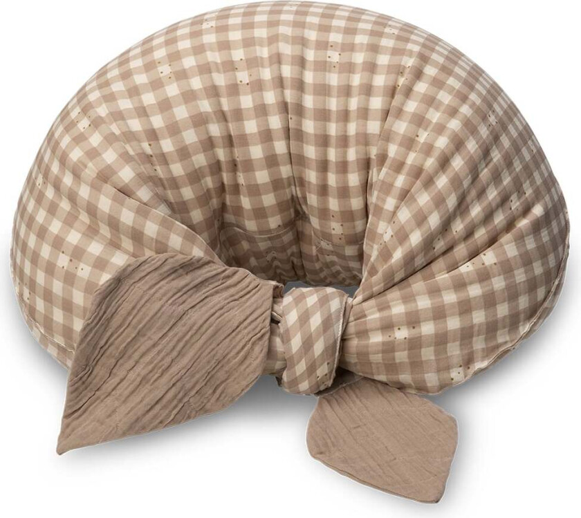 - Moon Nursing Pillow Stardust Check Beige
