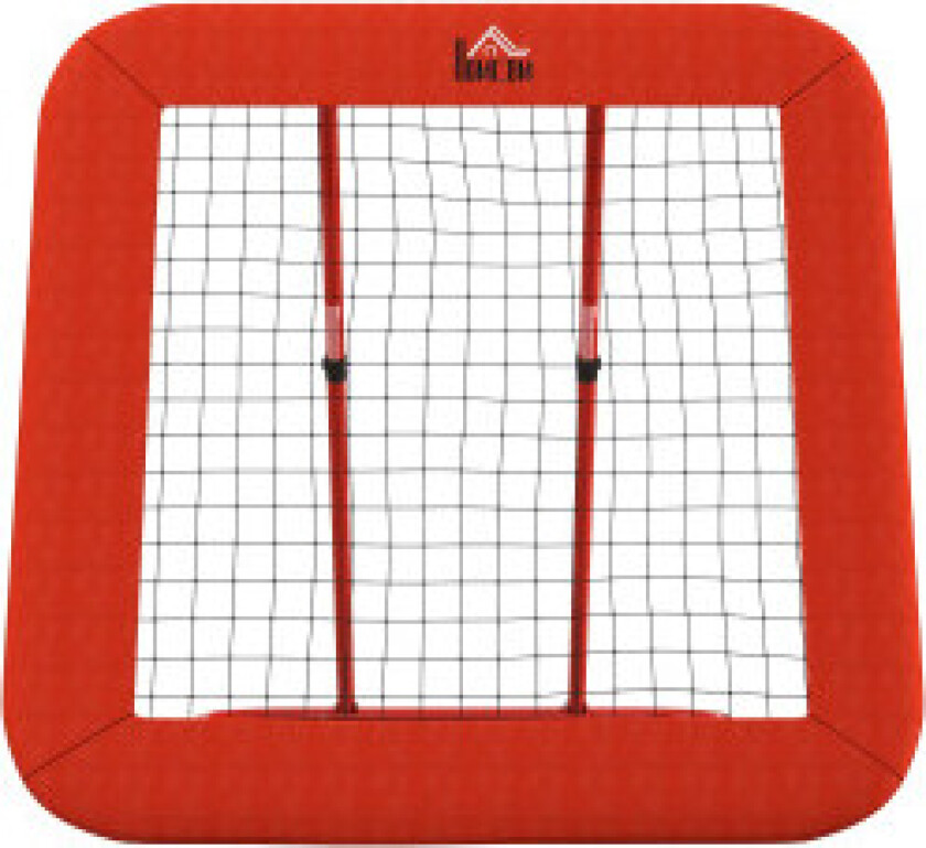 Rebounder for fotball, sammenleggbar fotball-rebounder med beskyttende kant, knagger, 5 nivåer høydejusterbart rebound-veggnett