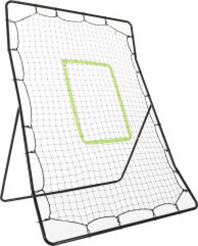 Baseball Rebounder PitchBack, bærbart Rebound veggnett med treffsone for baseball, fotball, metall, svart, 123 x 174 cm