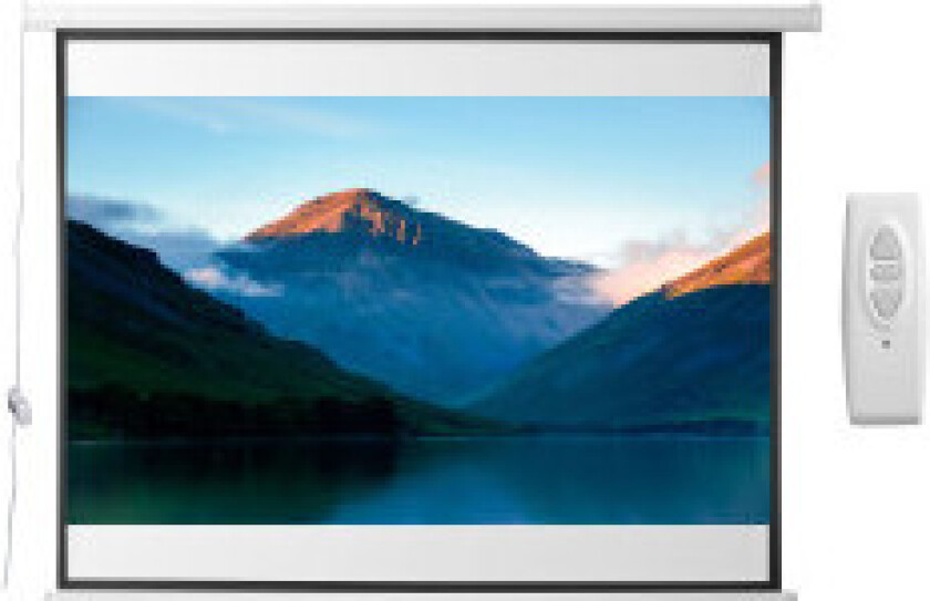 4:3 projektorlerret Elektrisk 203 x 152 cm projeksjonsskjerm med fjernkontroll filmlerret for hjemmekino og presentasjon Hvit