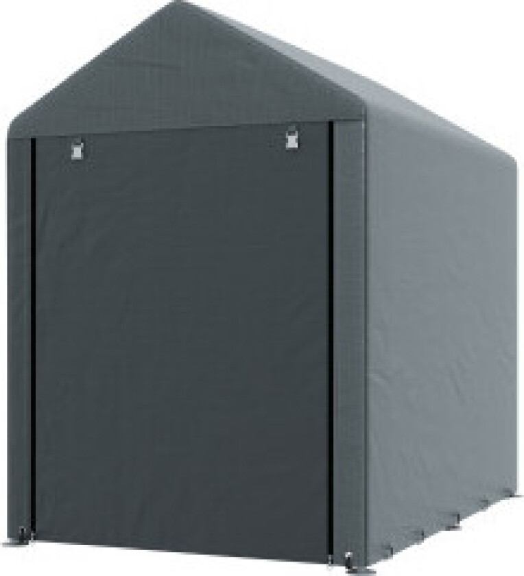 Garasjetelt, 1,2 x 1,79 x 1,65 m oppbevaringstelt med UV-beskyttelse, stor glidelåsdør, vanntett foliegarasje for hageverktøy, s