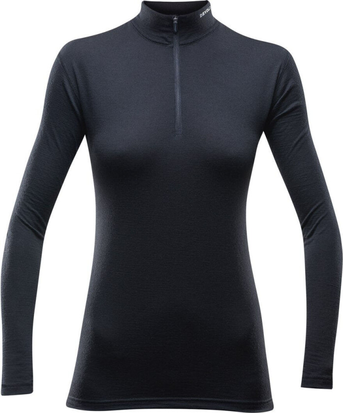 Breezer Merino 150 Zip Neck Dame Black L