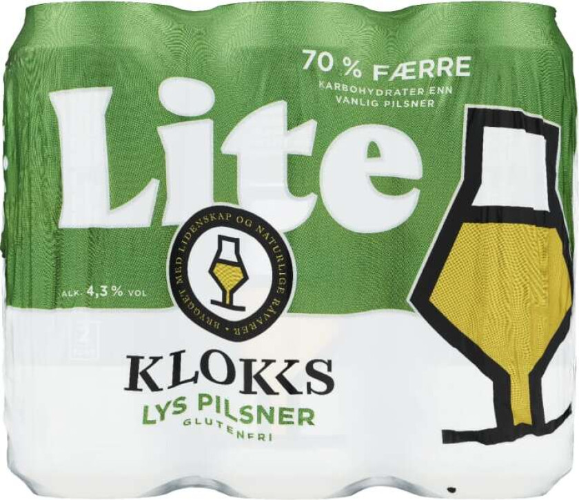 Klokk&Co Lite Pilsner 0,5lx6 boks
