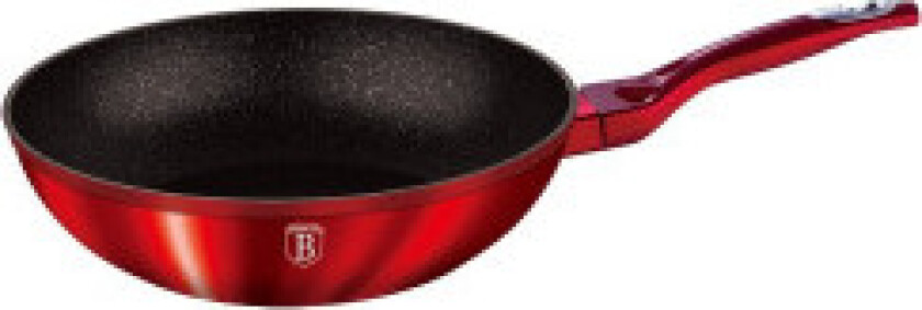 Granitt wok 28 cm - Burgund