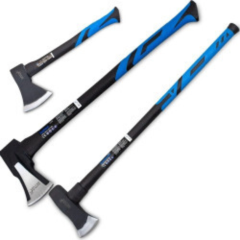 Øks 1000g + øks 2000g + hammerøks 2700g