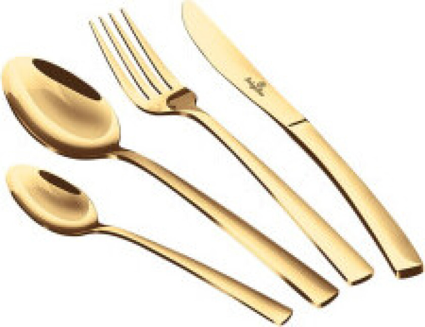 Bestikksett 24 deler, champagnefarge