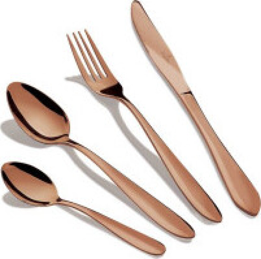 Bestikk 24 deler rosa gull