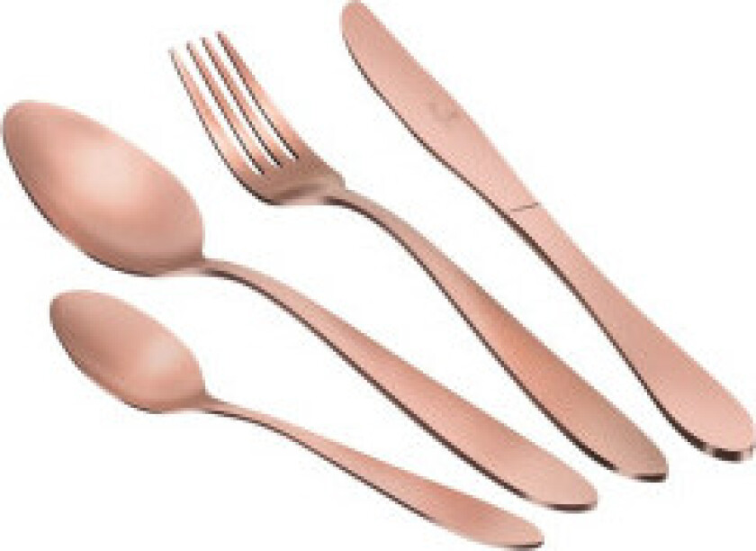 Bestikk, 24 deler, rosa gull