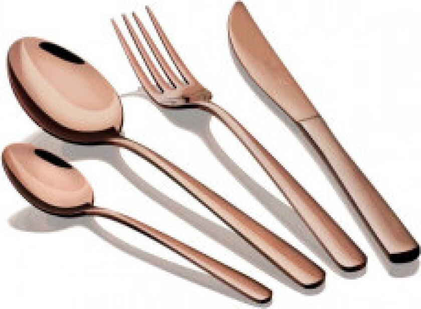 Bestikksett 16 deler i rosa gull