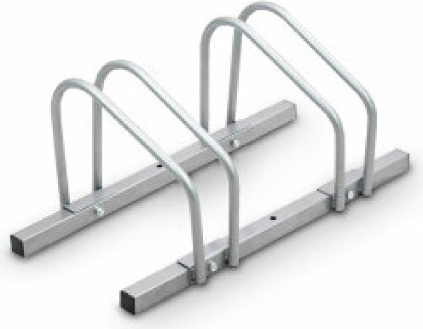 Sykkelstativ for to sykler laget av metall, helt nytt