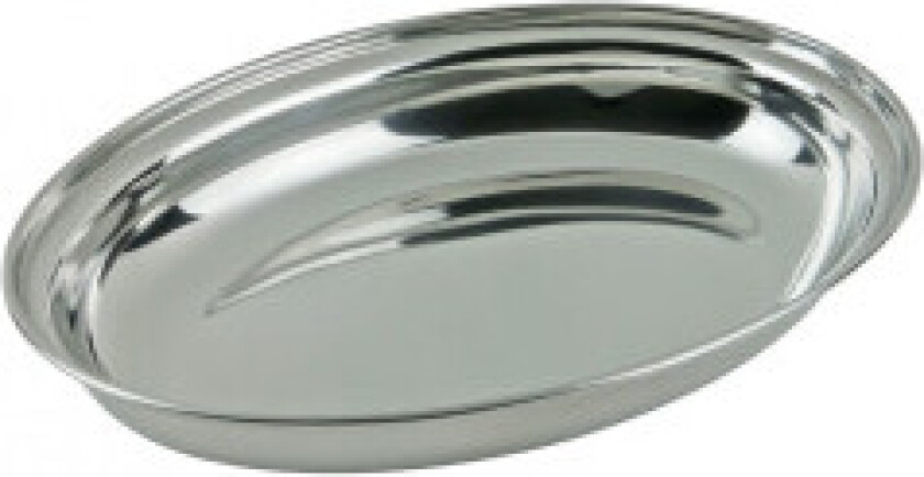 Dyp stål serveringsfat 25 cm