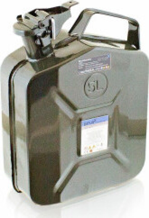 Metallisk bensinkanne, 5 liter