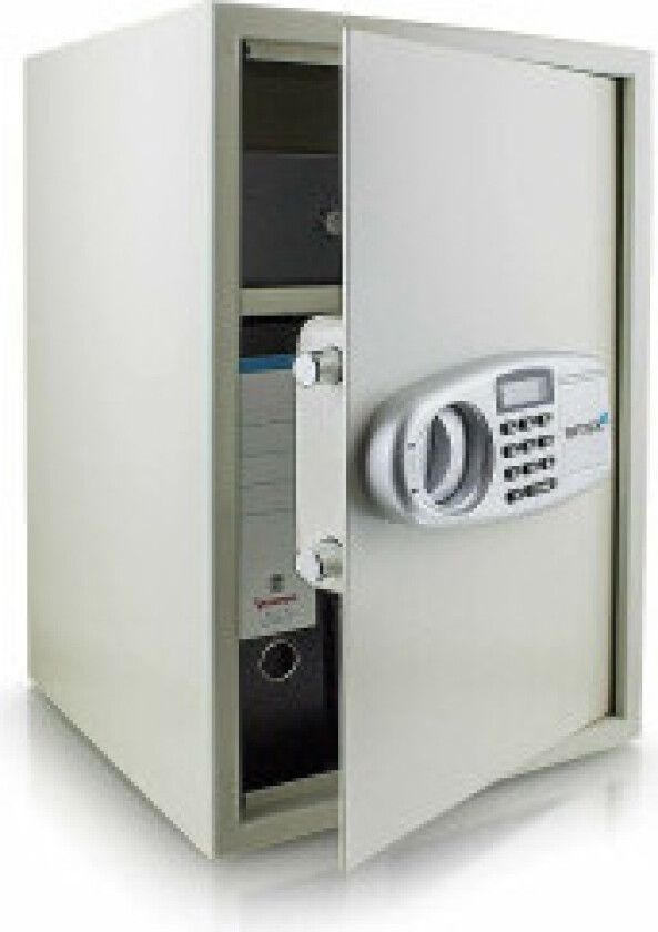 Knallrød elektronisk safe