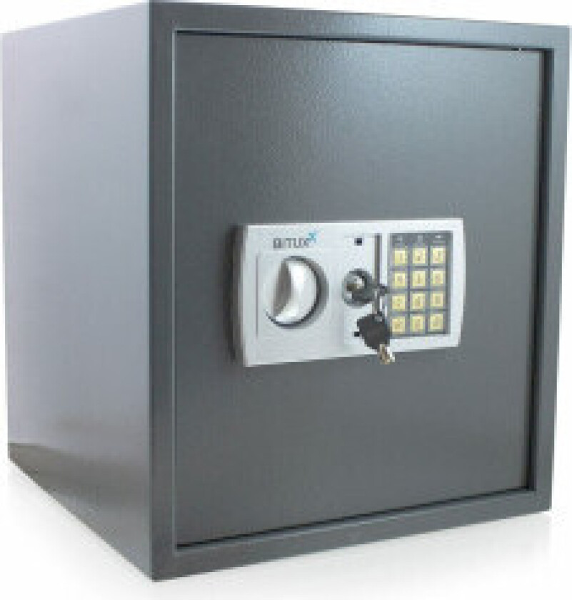 Grå elektronisk safe