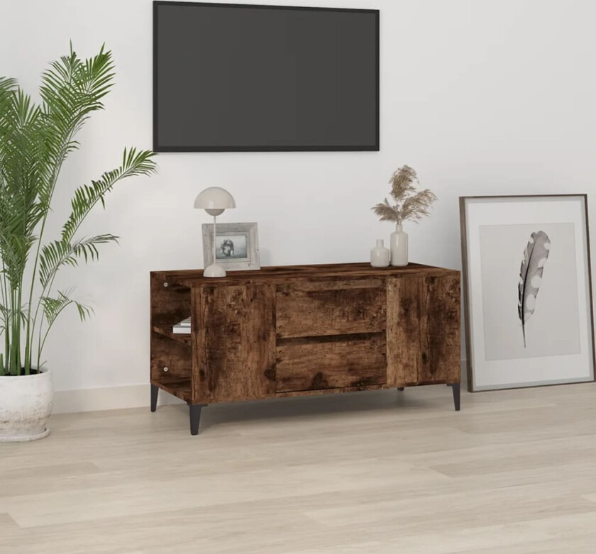 Bilde av TV-benk røkt eik 102x44,5x50 cm konstruert tre