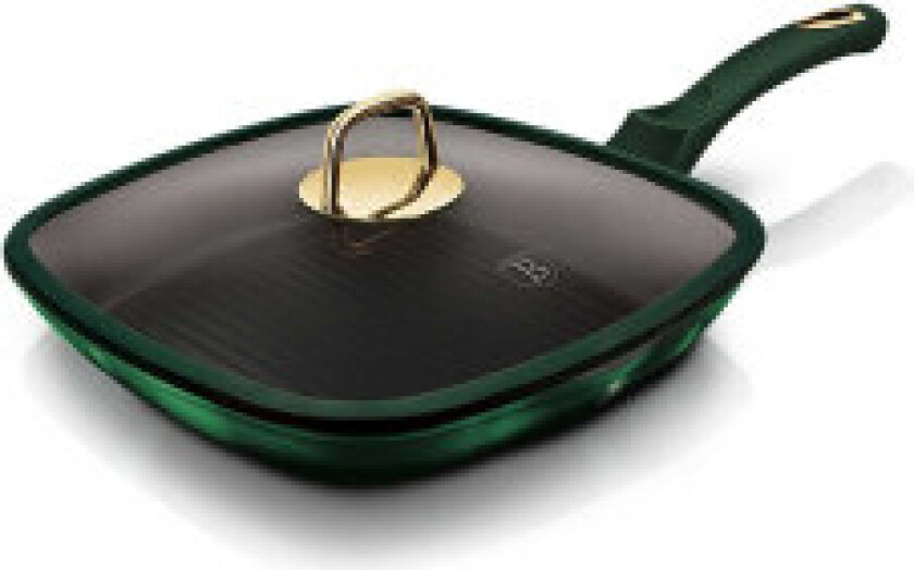 Grillpanne i titan, 28 cm, smaragd.