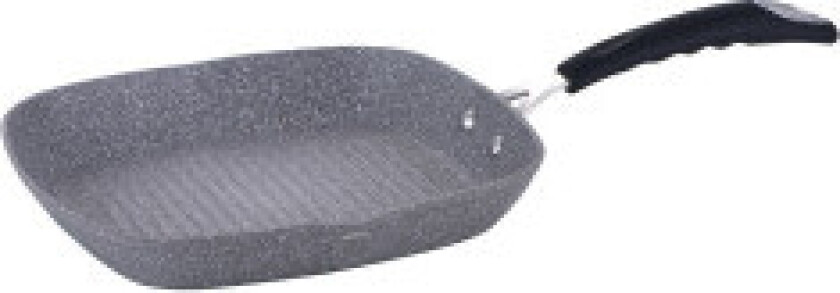 Grillpanne med granittbelegg 28 cm, steinberøring.