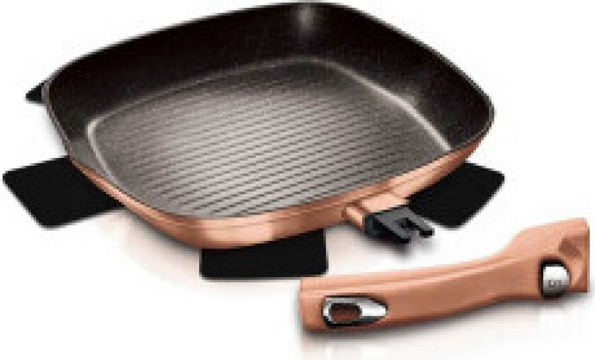 Grillpanne 28 cm i rosa gull