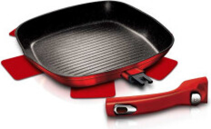 Grillpanne 28 cm, burgunder