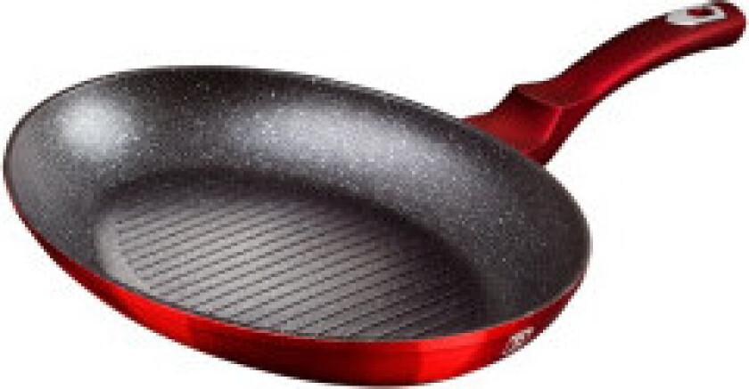 Granitt stekepanne for fisk, modell BH-7169 i fargen burgunder.