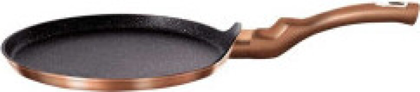 Granitt stekepanne for pannekaker, 25 cm, rosa gull farge