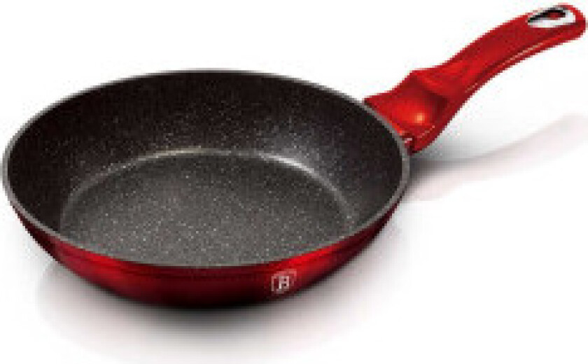 Stekepanne i granitt, 28 cm, sort burgunder.