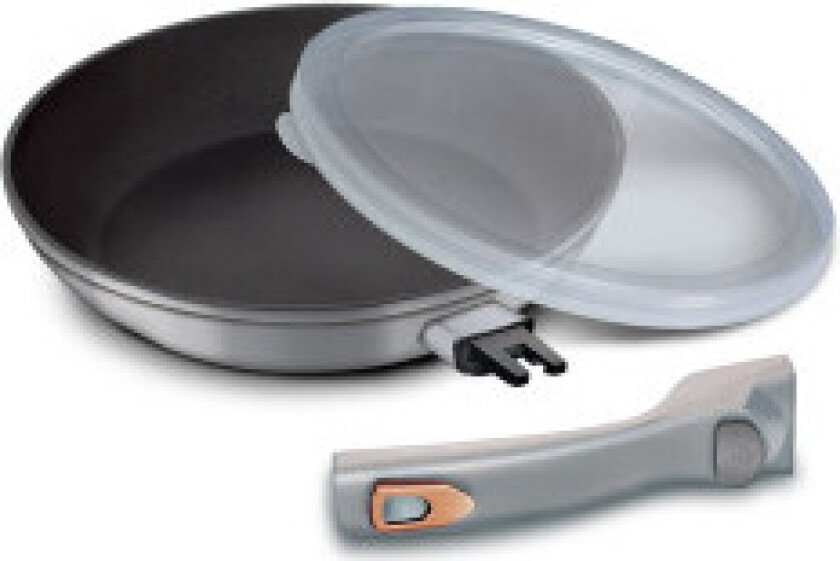 Stekepanne i granitt, 28 cm, måneskinnsfarge