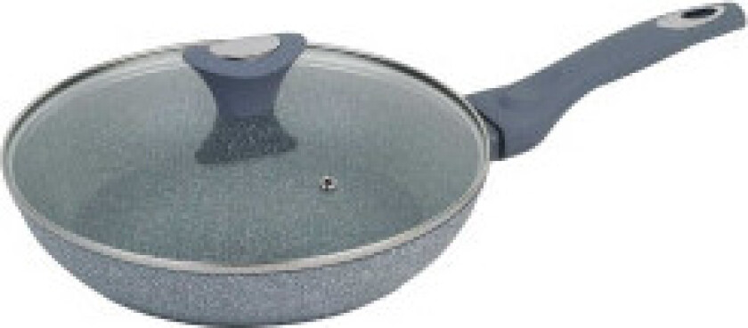 Granitt stekepanne 26 cm med lokk