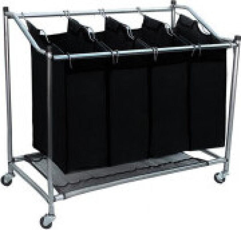 Mobil skittentøyskurv med fire poser