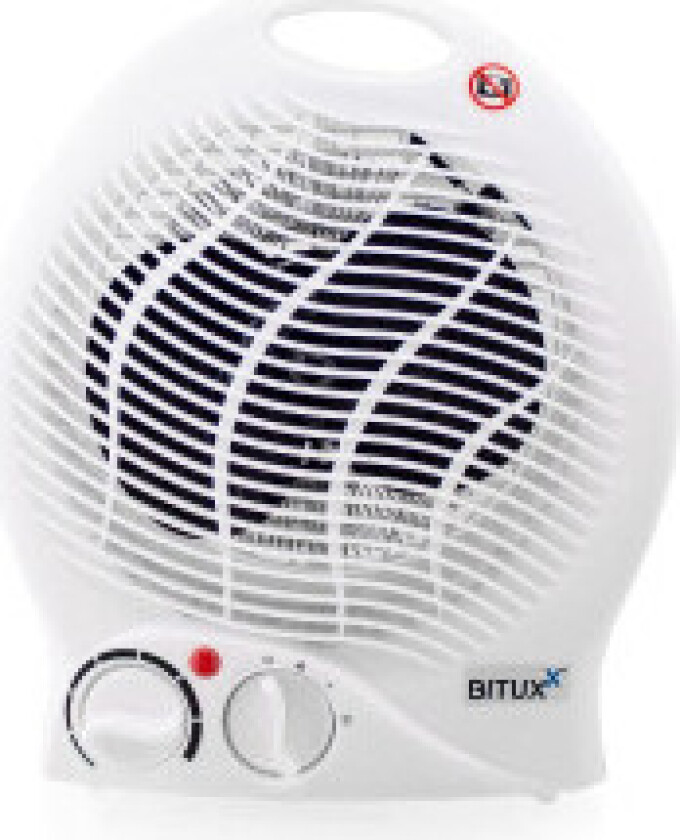 Bærbar varmevifte med strålevarme 2000W