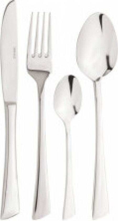 24 delers bestikksett i rustfritt stål, speilfinish