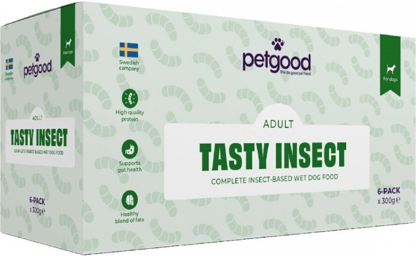 Petgood Adult Insektsfôr Våtfôr 6x300g