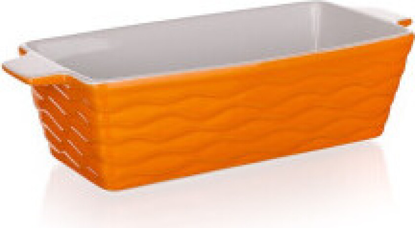 Keramisk brødform 29x12 cm oransje
