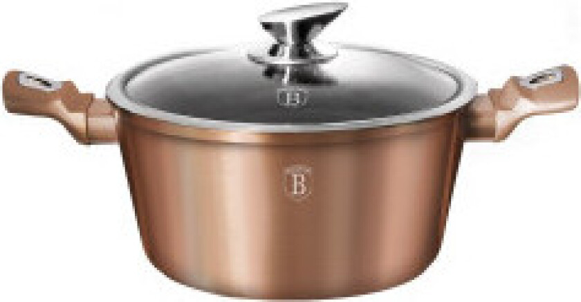 Granitt kasserolle 24 cm Rose gull