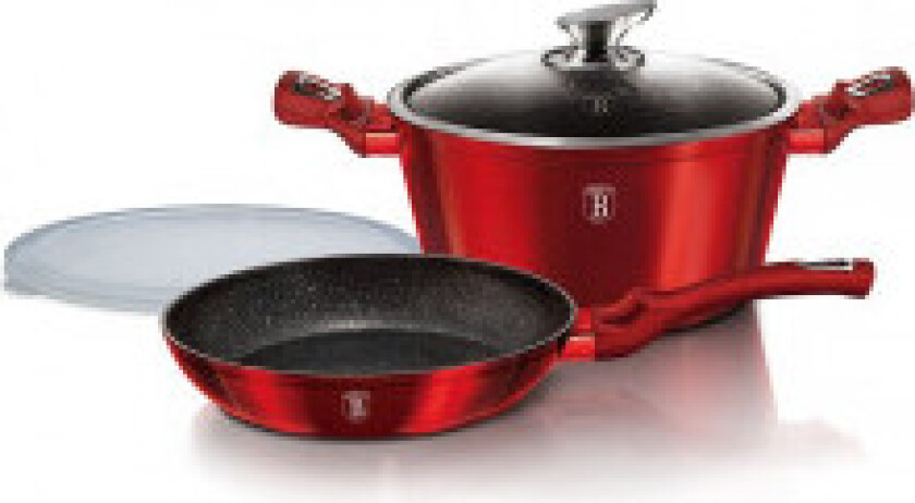 Gryte og stekepanne av granitt, modell BH-6779.