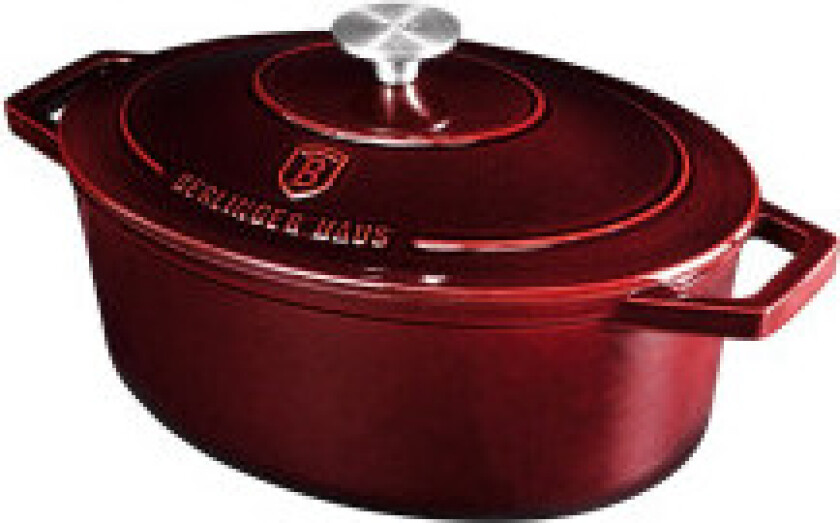 Emaljert støpejernsgryte 32 cm.