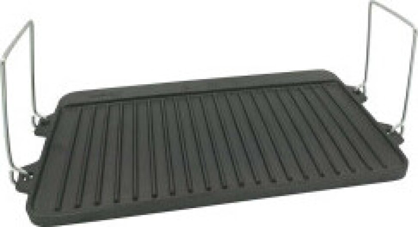 Dobbeltsidig grillplate i støpejern