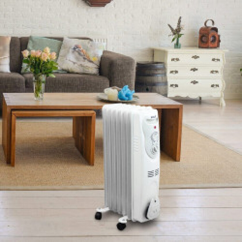 Elektrisk oljeradiator 1500 watt med 7 segmenter