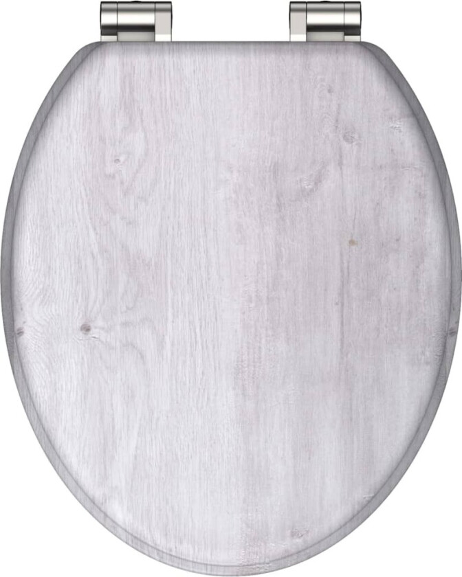 Toalettsete med myk lukkefunksjon LIGHT WOOD MDF