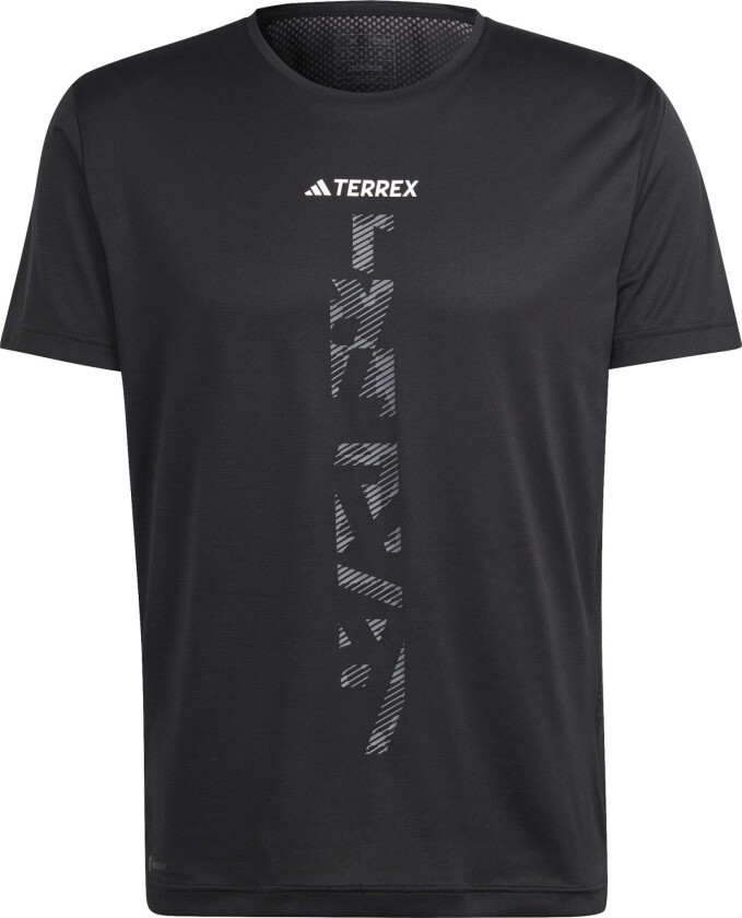 Men's Terrex Agravic Trail Running T-Shirt  Black